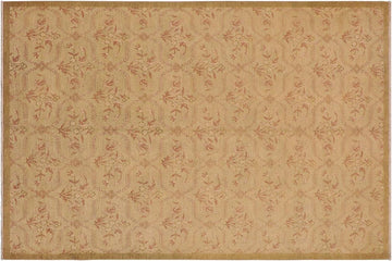 handmade Transitional Kafkaz Chobi Ziegler Tan Lt. Brown Hand Knotted RECTANGLE 100% WOOL area rug 9 x 12